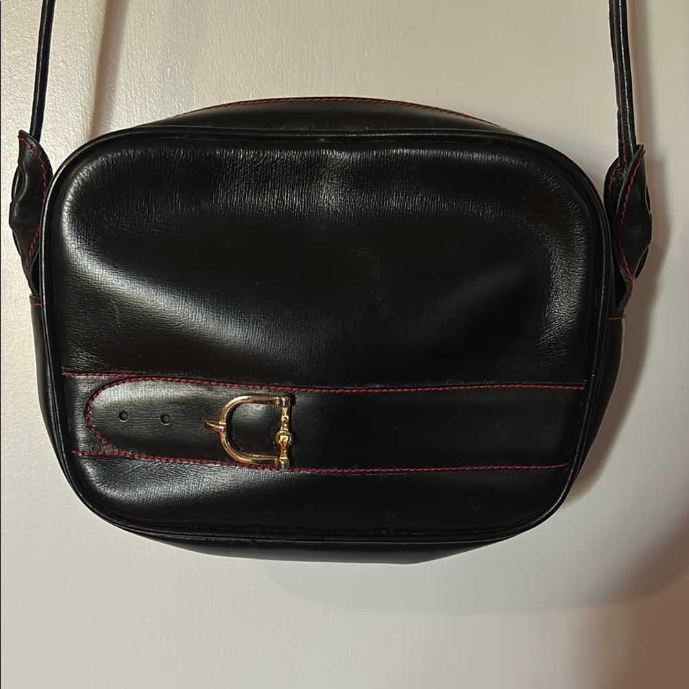 Gucci Black and Gold Mini Bag with Vintage Style